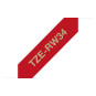 P-touch Satiininauha TZe-RW34 kulta/viininpunainen