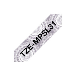 P-touch Tarranauha TZe-MPSL31 musta/hopea