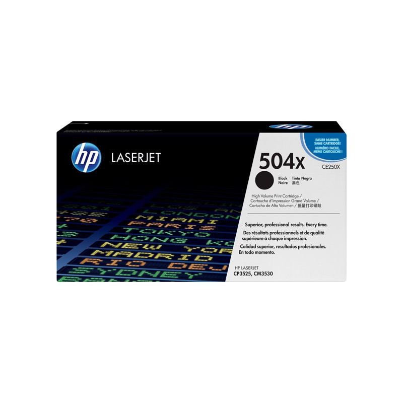HP 504X CE250X Laserväri black 10k