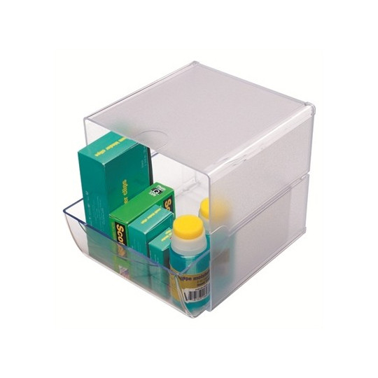 Säilytyskuutio 1 vetolaatikko Deflecto - työpöytä ja kahviotila järjestykseen