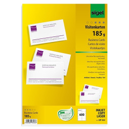 Käyntikortti Sigel 3C /10 arkkia (100 korttia)