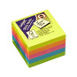 Muistilappukuutio 51x51mm neonlajitelma