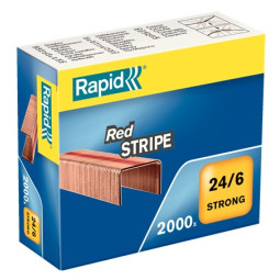 Nitomanasta Rapid Red Stripe 24/6 kupari 2000kpl (rasia)