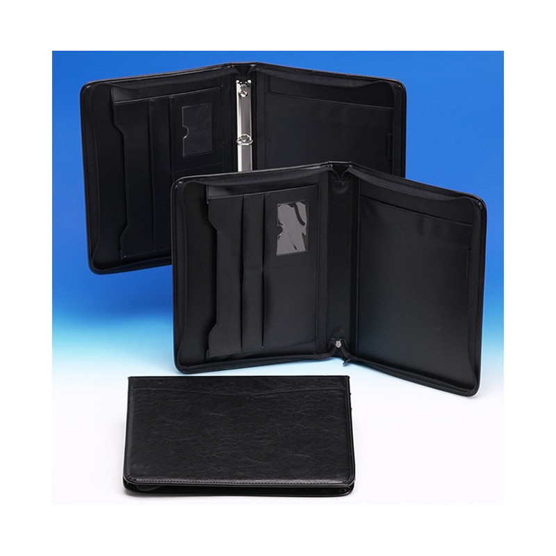 Asiakirjasalkku, musta keinonahka