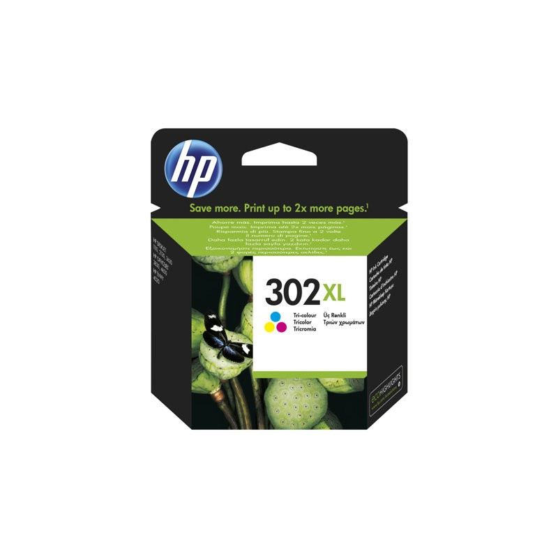 HP No 302XL Mustepatruuna 3-väri