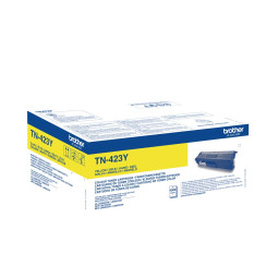 Brother TN-423 Yellow 4K Laserkasetti, alkuperäinen 4000 sivun tulostuskasetti.