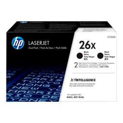 HP 2x 26X CF226XD Musta 2x9K Laserkasetti