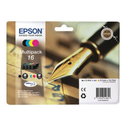 Epson T162 (16) Multipack 4 mustepatruunaa CMYK
