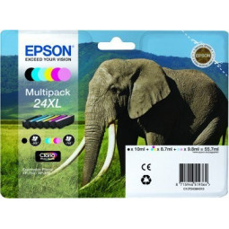 Epson T2438 (24XL) Multipack 6 mustepatruunaa