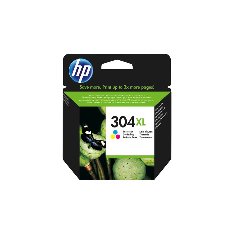 HP No 304 XL Mustepatruuna 3-väri