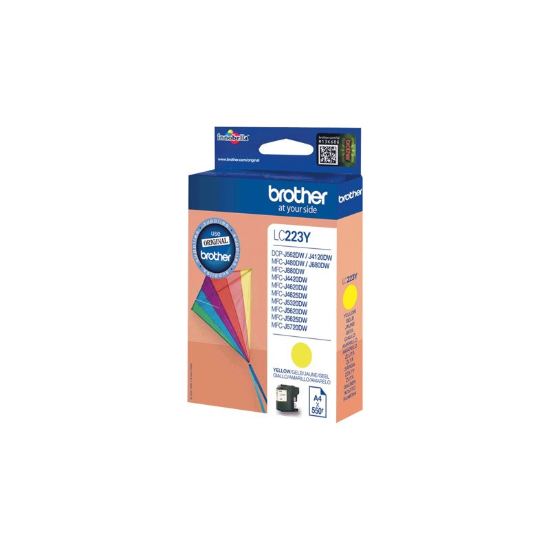 Brother LC-223Y Yellow Mustepatruuna 550 sivua