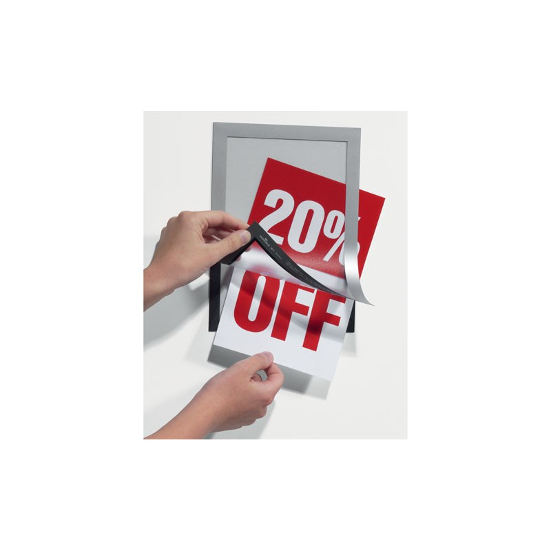 Tarra/magneettitasku A5 Hopea /2kpl Duraframe