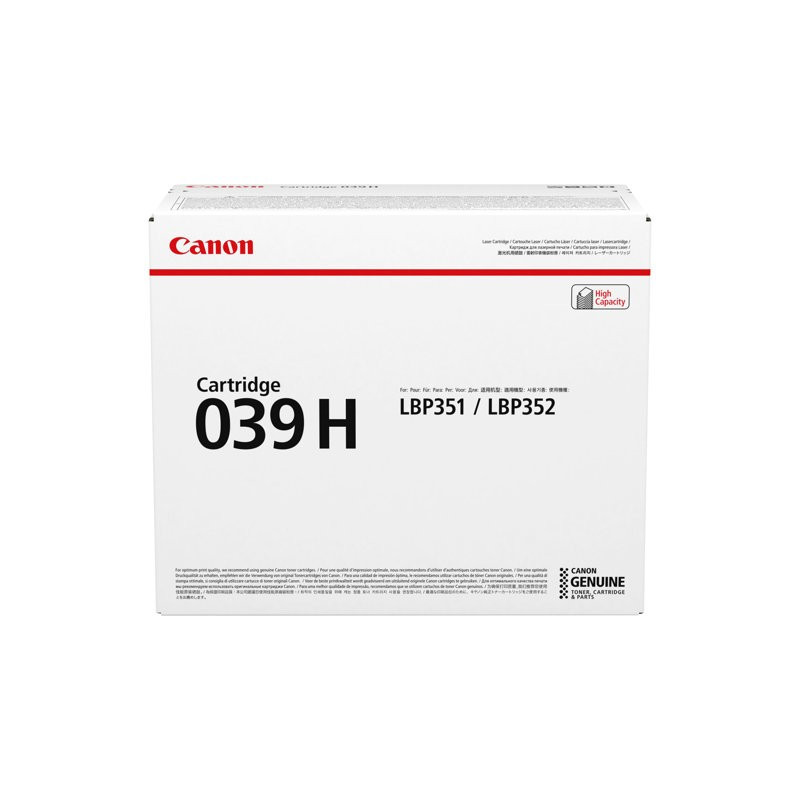 Canon 039H Musta Laserkasetti 25K