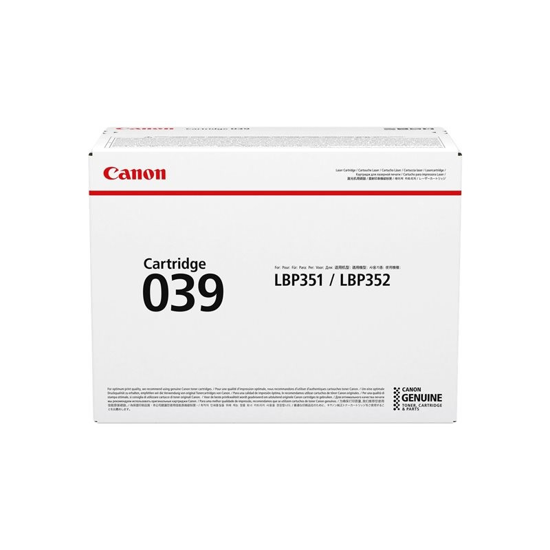 Canon 039 Musta Laserkasetti 11K