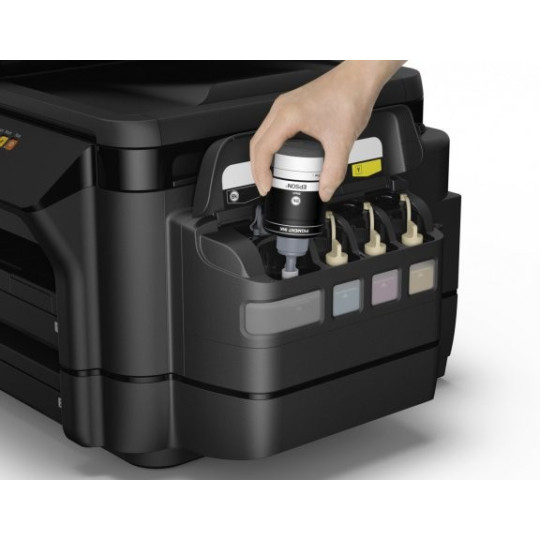 Epson 664 EcoTank Cyan Mustesäiliö. Alkuperäinen 70 ml:n täytemuste, jolla tulostat jopa 7500 sivua.