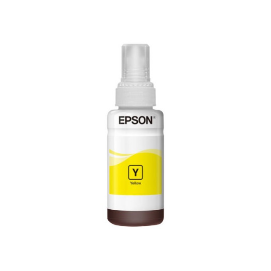 Epson 664 EcoTank Yellow Mustesäiliö. Alkuperäinen 70 ml:n täytemuste, jolla tulostat jopa 7500 sivua.