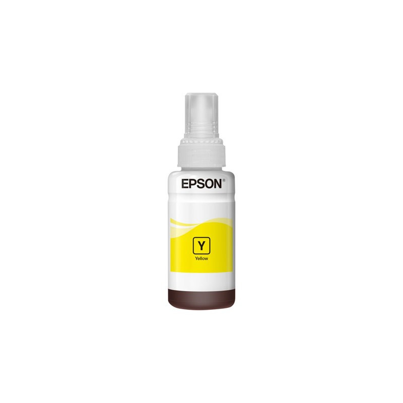 Epson 664 EcoTank Yellow Mustesäiliö. Alkuperäinen 70 ml:n täytemuste, jolla tulostat jopa 7500 sivua.