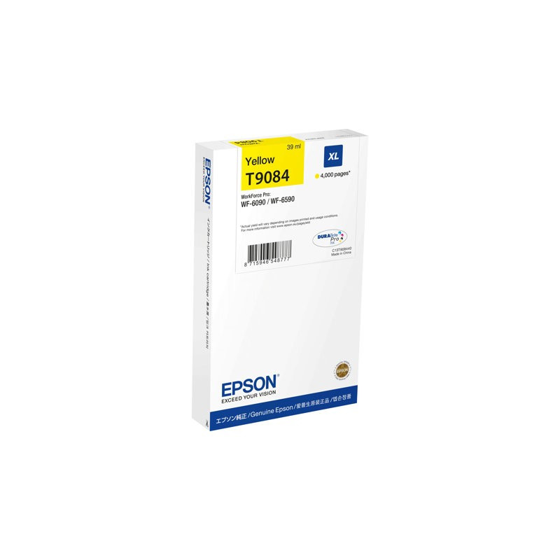 Epson T9084XL Yellow Mustepatruuna 4K