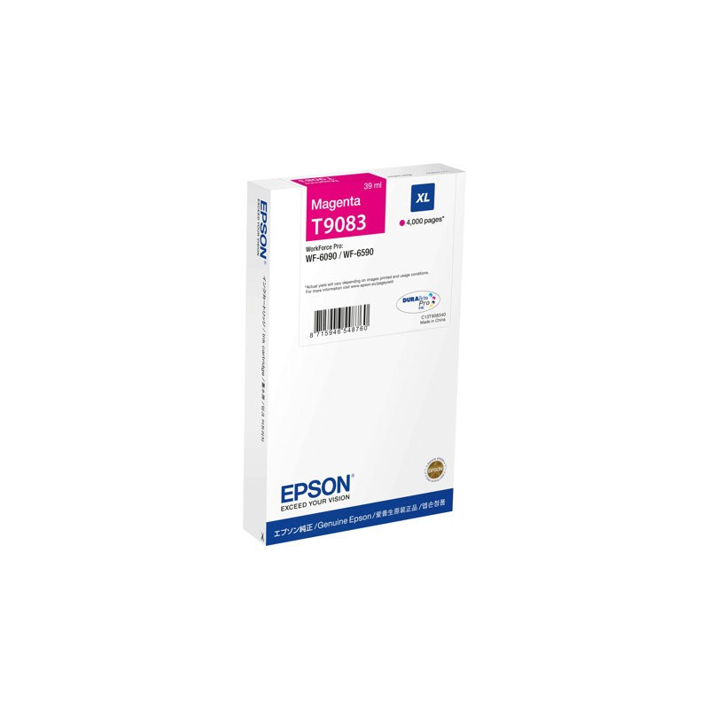 Epson T9083XL Magenta Mustepatruuna 4K