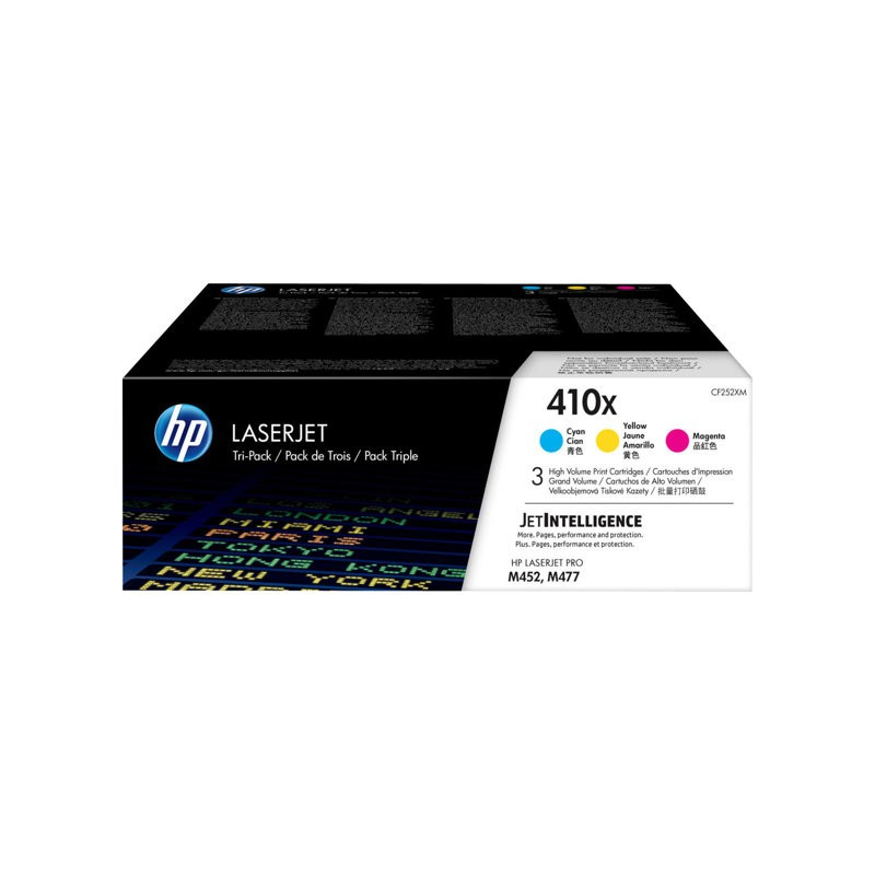 HP 410X Laserkasetit 3-Pack C/M/Y 3x5K (CF252XM)