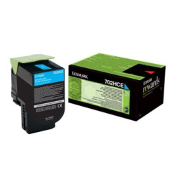 Lexmark 70C2HCE Cyan Laserkasetti 3K
