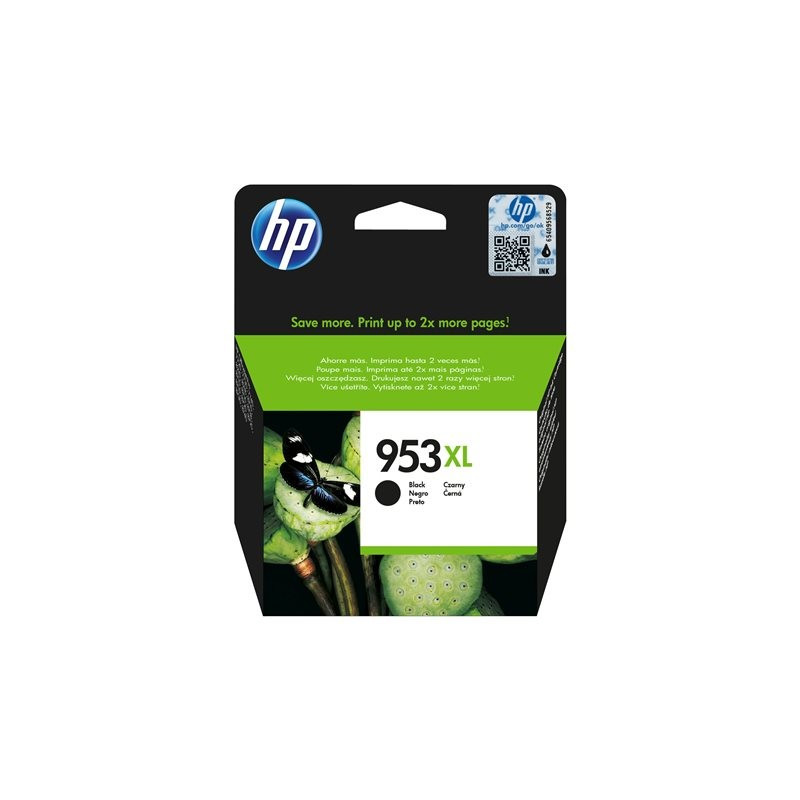 HP No 953XL Musta Mustepatruuna 2K
