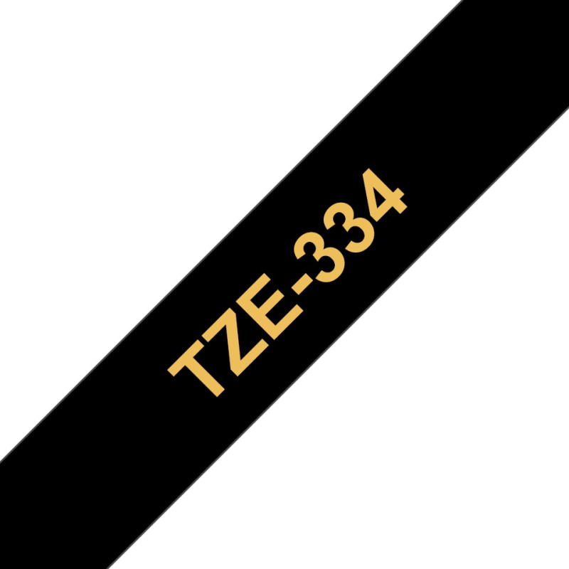 Brother TZe-334 12mm Kulta/Musta (P-Touch)