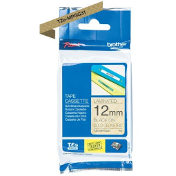 Brother TZe-MPGG34 12mm Musta/Kulta (P-Touch)