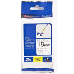 Brother TZe-FX241 18mm Musta/Valkoinen (P-Touch FLEX)