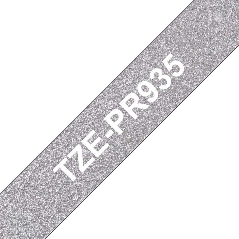 Brother TZe-PR935 12mm Valkoinen/Hopea (P-Touch)