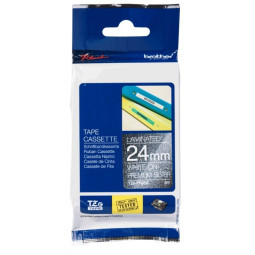 Brother TZe-PR955 24mm Valkoinen/Hopea (P-Touch)