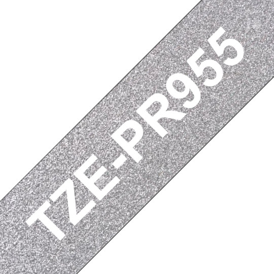 Brother TZe-PR955 24mm Valkoinen/Hopea (P-Touch)