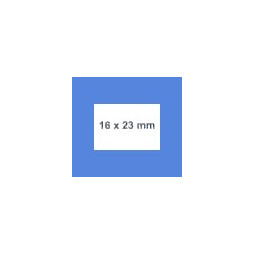 Etiketti 16x23mm valkoinen, pysyvä liima