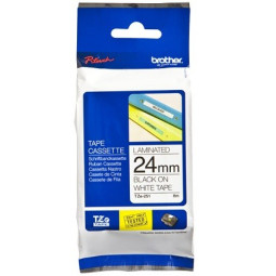 Brother TZe-251 24mm Musta/Valkoinen (P-Touch)