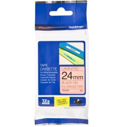 Brother TZe-B51 24mm Musta/Neonoranssi (P-Touch)