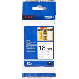 Brother TZe-241 18mm Musta/Valkoinen (P-Touch)