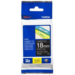 Brother TZe-345 18mm Valkoinen/Musta (P-Touch)