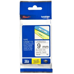 Brother TZe-221 9mm Musta/Valkoinen (P-Touch)