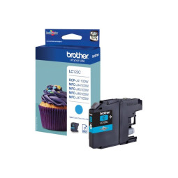 Brother LC-123C Cyan Mustepatruuna 600 sivua