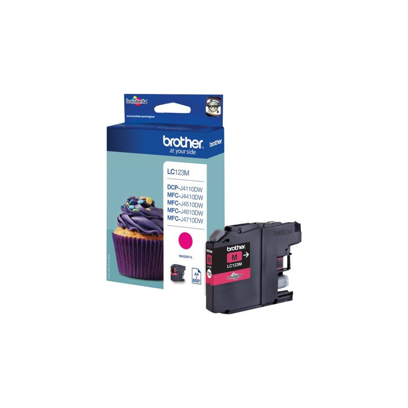 Brother LC-123M Magenta Mustepatruuna 600 sivua