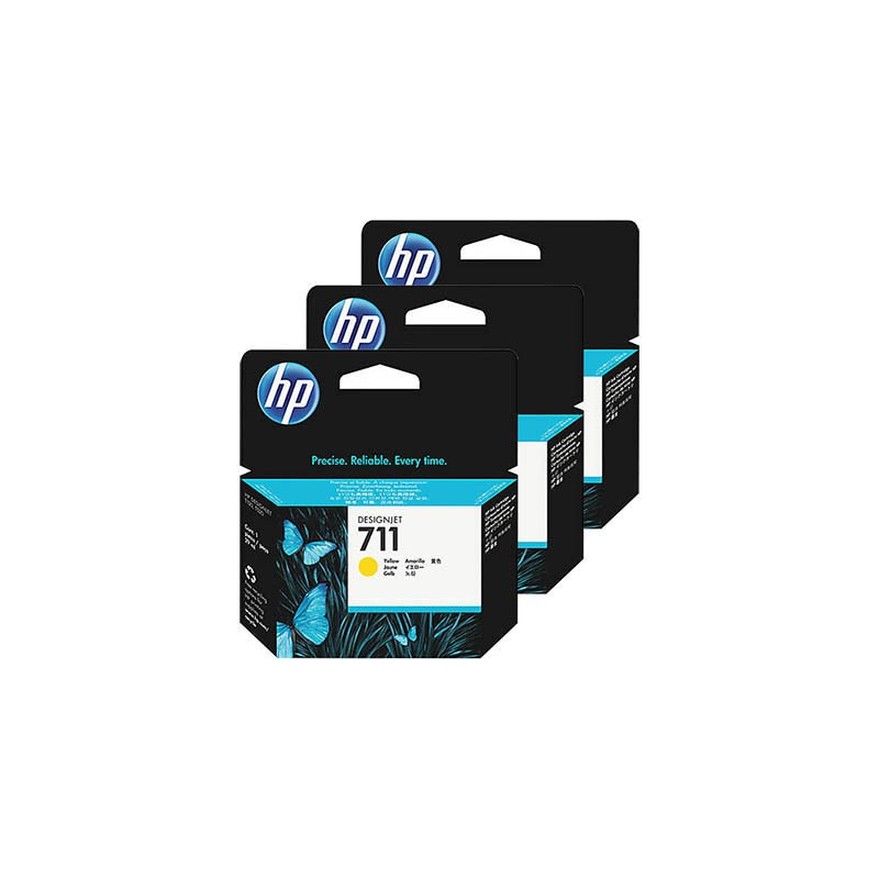 HP No 711 Yellow 29ml Mustepatruuna (CZ132A)
