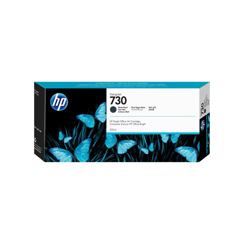 HP No 730 Matte Black 300ml Mustepatruuna (P2V71A)