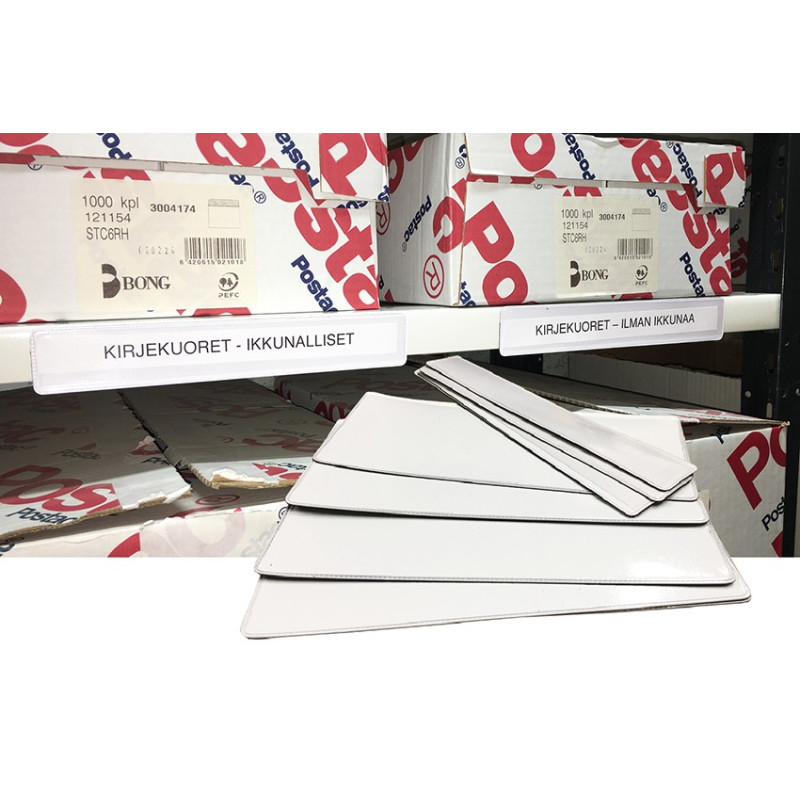 Magneettitasku 220x90mm hyllynreunaan