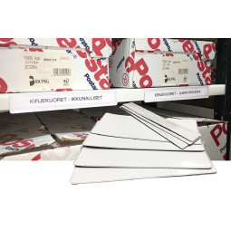 Magneettitasku 220x36mm hyllynreunaan