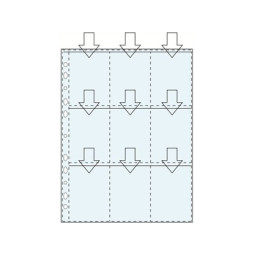 Kansiotasku / Keräilykorttitasku A4 7x9cm PP /10kpl (pussi)