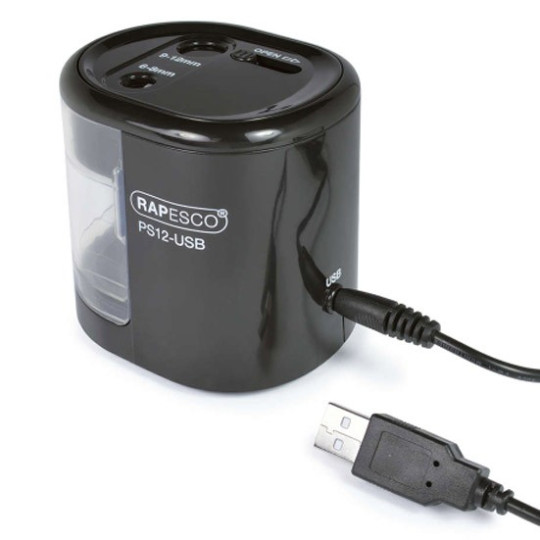 Kynänteroituskone sähköinen Rapesco USB