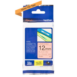Brother TZe-B31 NEON 12mm Musta/Neonoranssi (P-Touch)