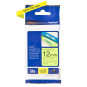 Brother TZe-C31 NEON 12mm Musta/Neonkeltainen (P-Touch)