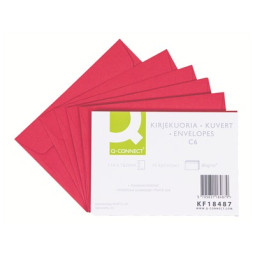 Kirjekuori C6 Punainen /10kpl