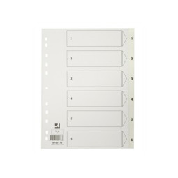 Numerohakemisto A4 1-6 Muovi